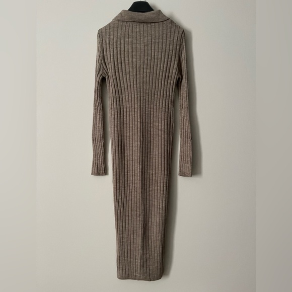 Buttoned Knit Sweater Dress - Picture 2 of 2
